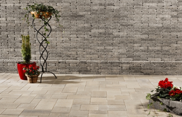 Leier Patio Térkő és falazóelem carbon melírozott 25x12,4 cm 5 cm - Image 2