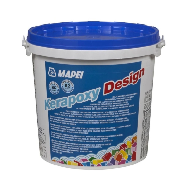 Mapei Kerapoxy Design 2K epoxi fugázó R2T RG 103 holdfehér 3 kg