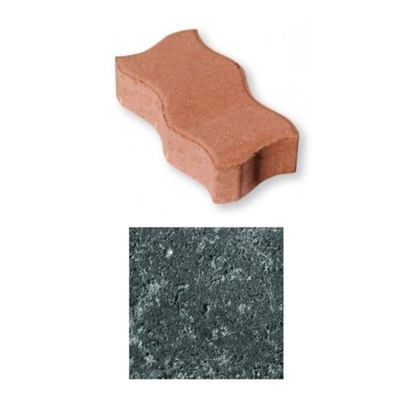 Leier Serpentino Térkő antracit 24x12 cm 6 cm (350 db/rkl)