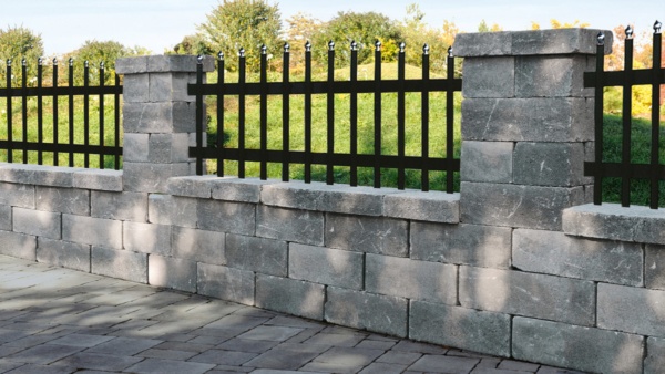 Semmelrock Castello Kerítés elem normálkő szürke-fekete 40x20x14 cm - Image 3