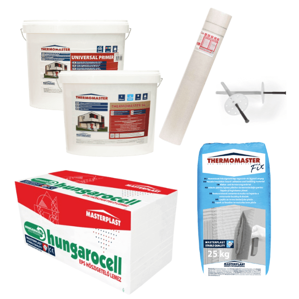 Masterplast homlokzati komplett rendszer vakolattal 15 cm