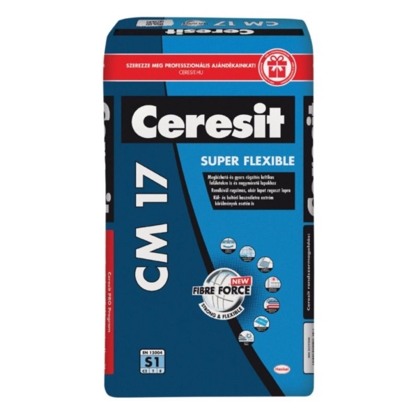 Henkel Ceresit CM 17 Extra minőségű flexibilis burkolatragasztó (C2TES1) 25 kg