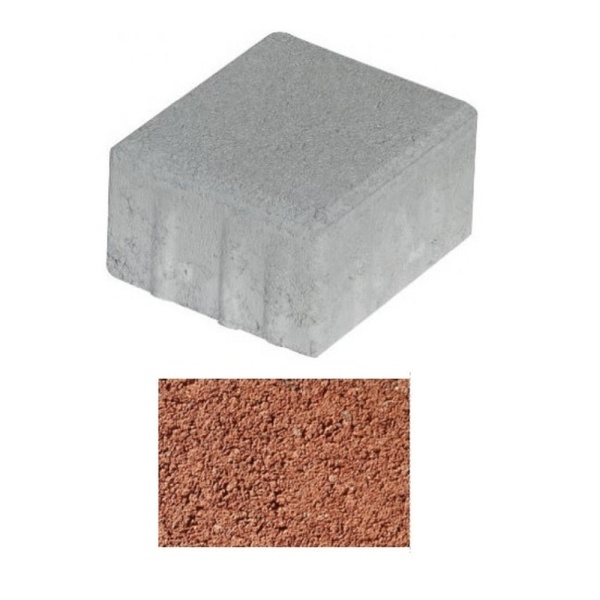 Leier Piazza térkő piros 20x20 cm 6 cm