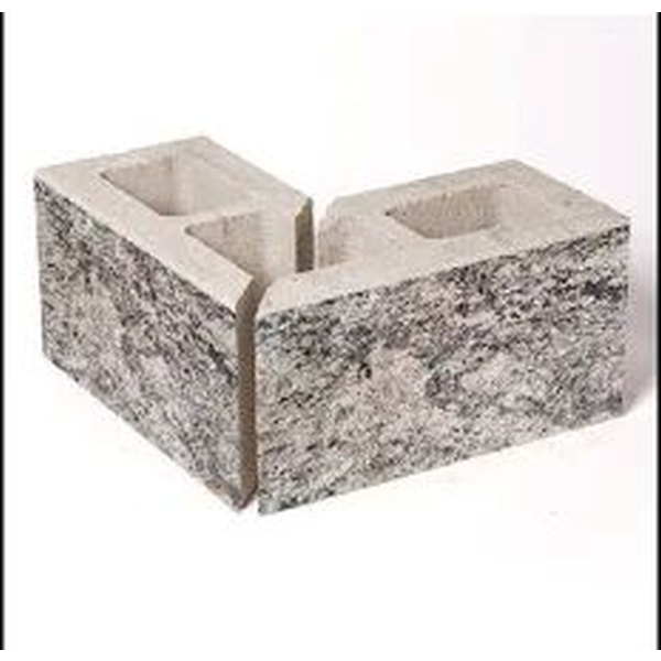 Leier Architektúra Kerítéskő sarokelem jégszürke 40x20x20 cm