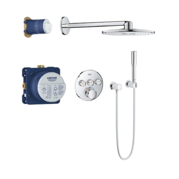 Grohe Grohtherm Smartcontrol Zuhanyrendszer falsík alatti termosztátos csapteleppel