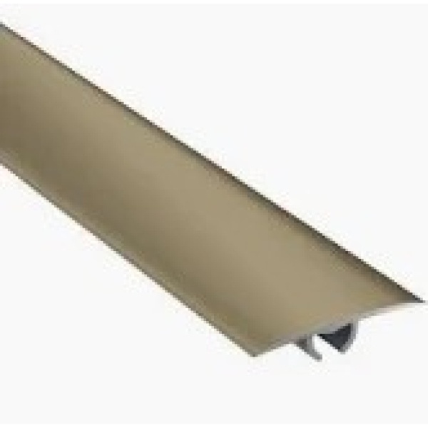 Márkamix Salag Stratus alumínium burkolatváltó profil 40/2,73m öntapadós eloxált titán/pezsgő