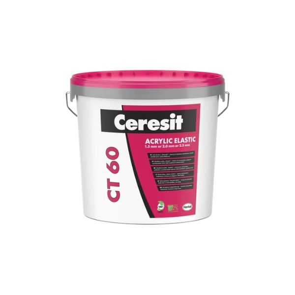 Henkel Ceresit CT 60 Elastic Akril vékonyvakolat kapart 1,5 mm fehér 25 kg
