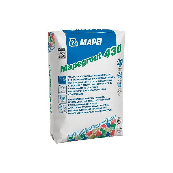 Mapei Mapegrout 430 Betonjavító habarcs finomszemcsés 25 kg