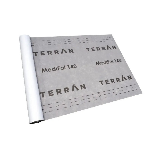 Terrán MediFol 140 Tetőfólia, deszkázatra fektethető 140 g, 75 m2